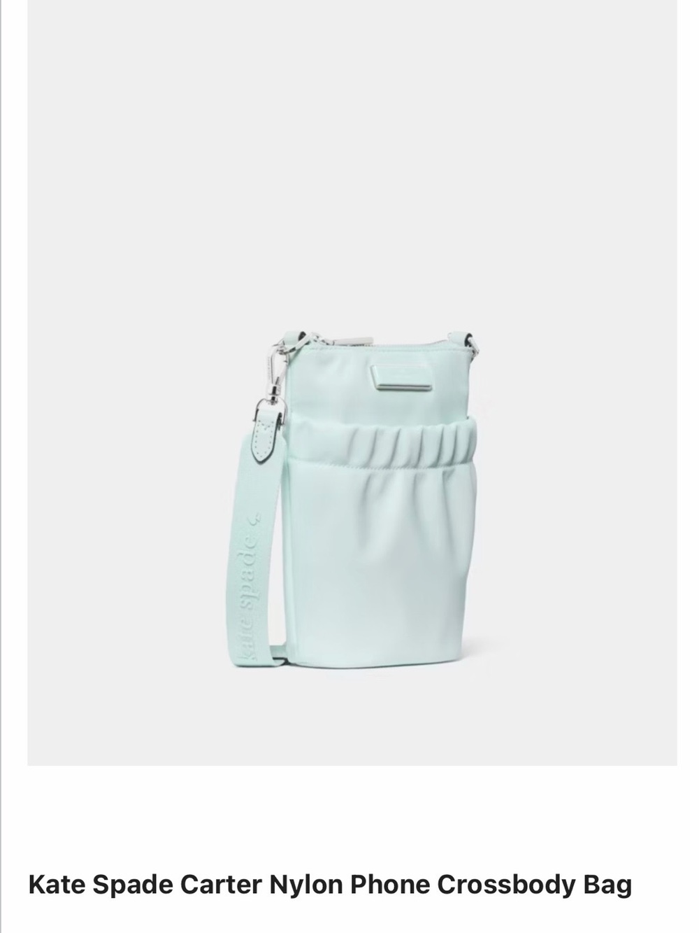 kate spade Carter Nylon Phone Crossbody Crisp Sky